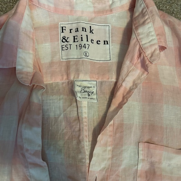 Frank & Eileen Pink Plaid Button Down Shirt - Picture 2 of 3